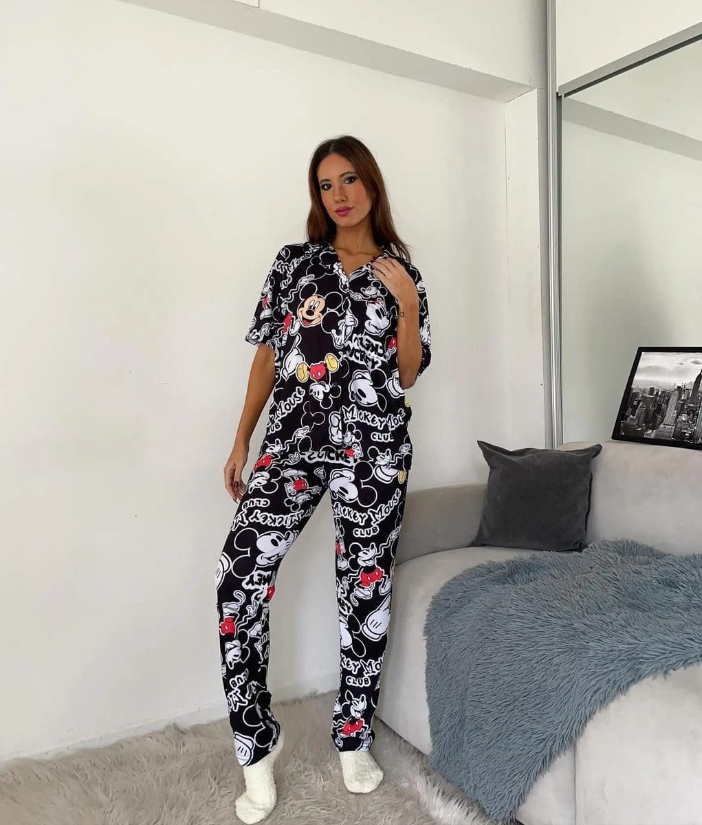 Pijama Mujer Premium Animados Camisa Super Amplios - Image 30