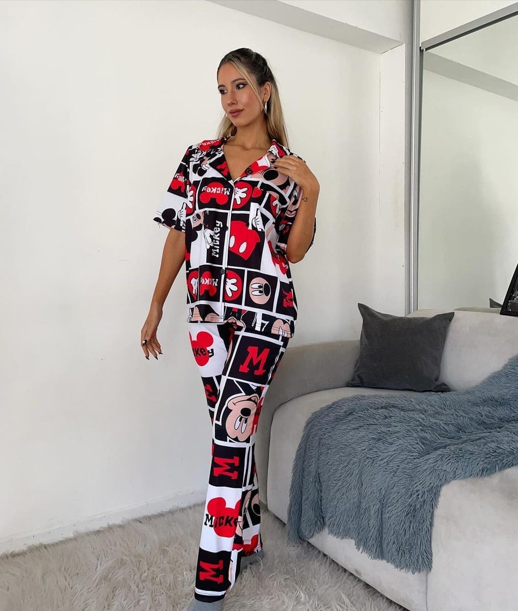 Pijama Mujer Premium Animados Camisa Super Amplios - Image 22