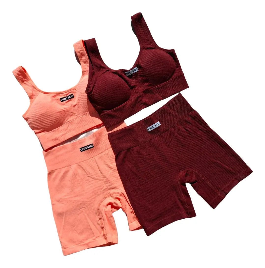 Conjunto Importado 2 Piezas Sweet Baby Top + Calza Biker - Image 26
