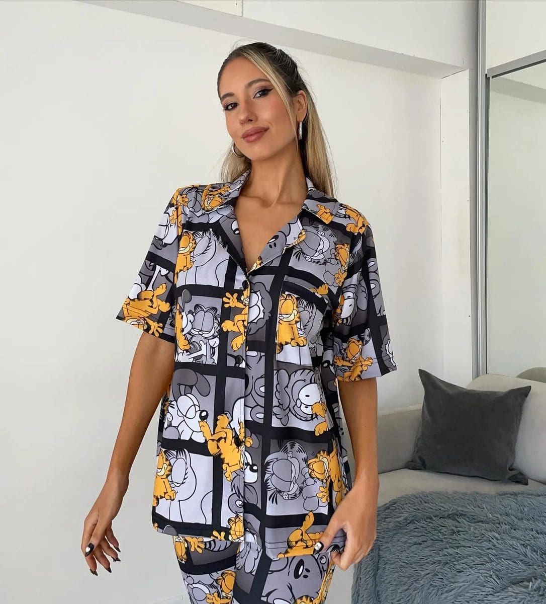 Pijama Mujer Premium Animados Camisa Super Amplios - Image 26
