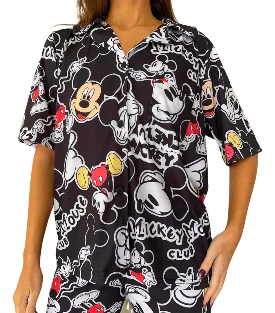 Pijama Mujer Premium Animados Camisa Super Amplios - Image 36