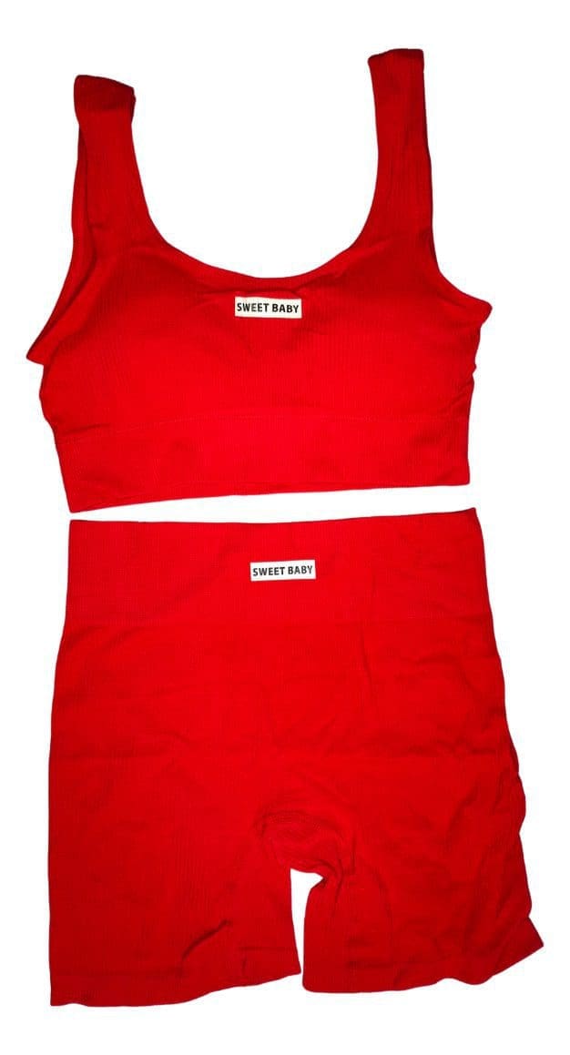 Conjunto Importado 2 Piezas Sweet Baby Top + Calza Biker - Image 9