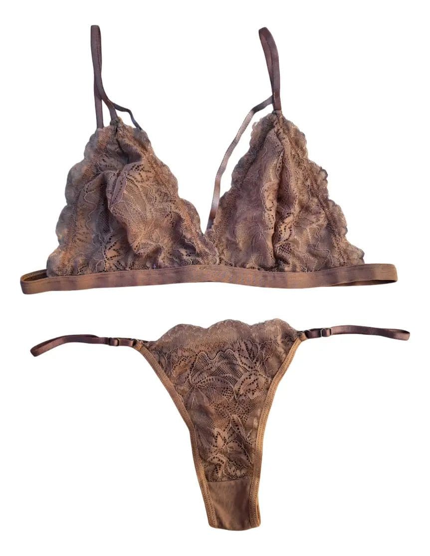 Conjunto Encaje 2 Piezas Tanga Mujer Sexy Lenceria - Image 8