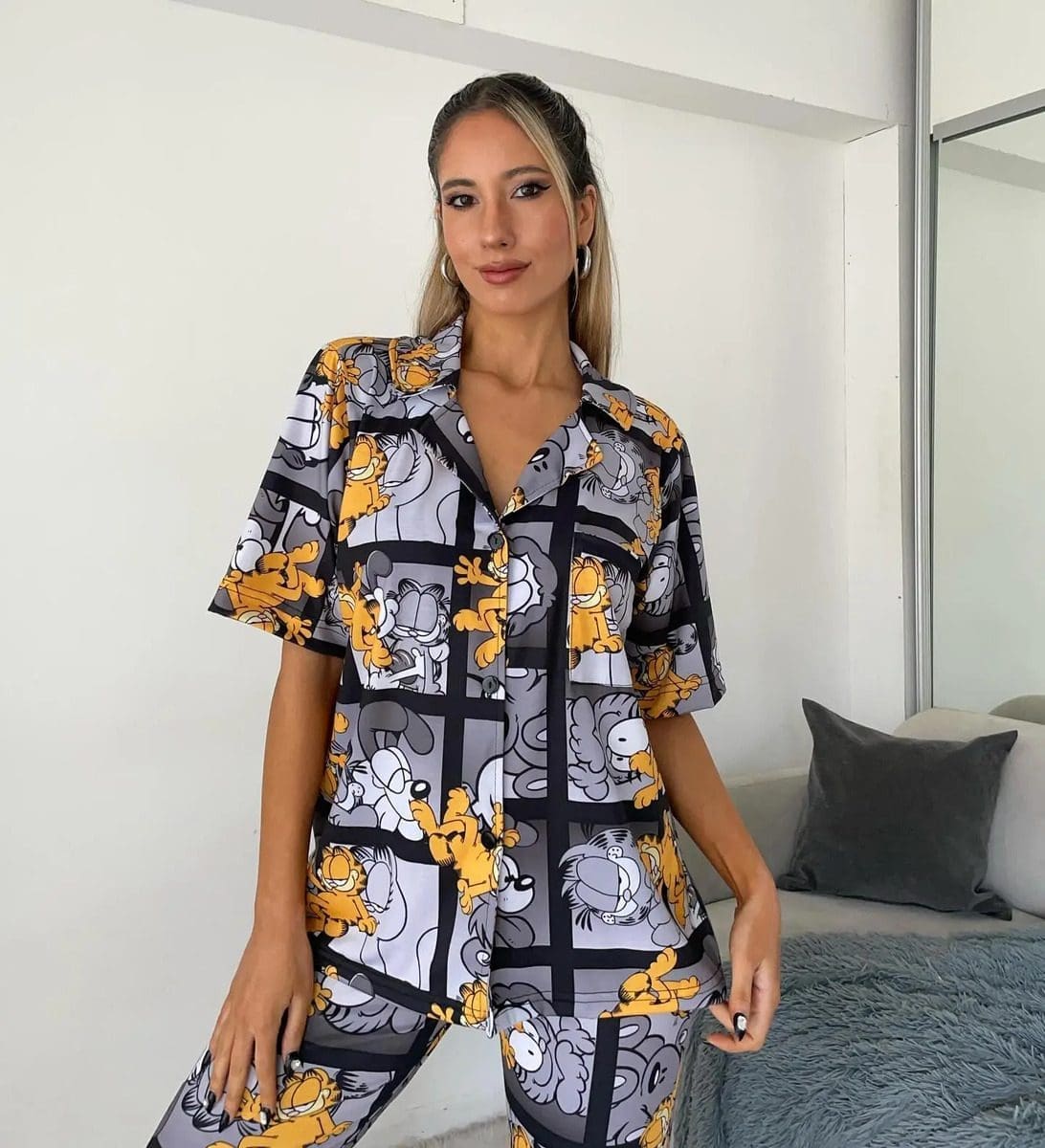 Pijama Mujer Premium Animados Camisa Super Amplios - Image 29