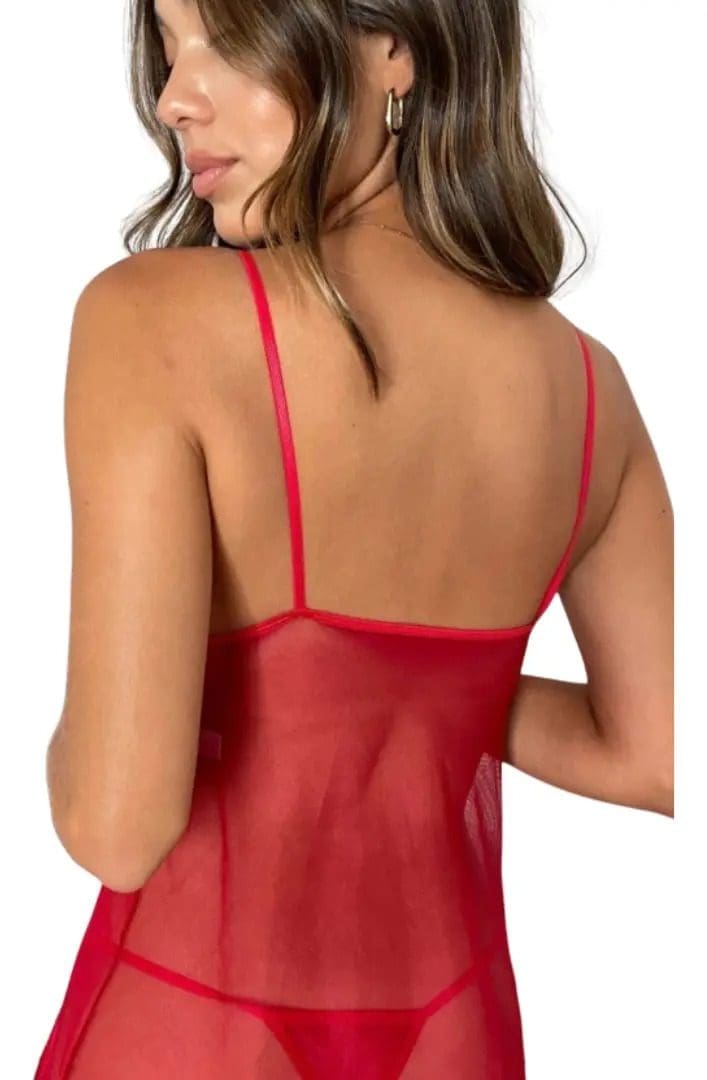 Babydoll Camisolin Yamena Tull Encaje Mujer Tanga - Image 7