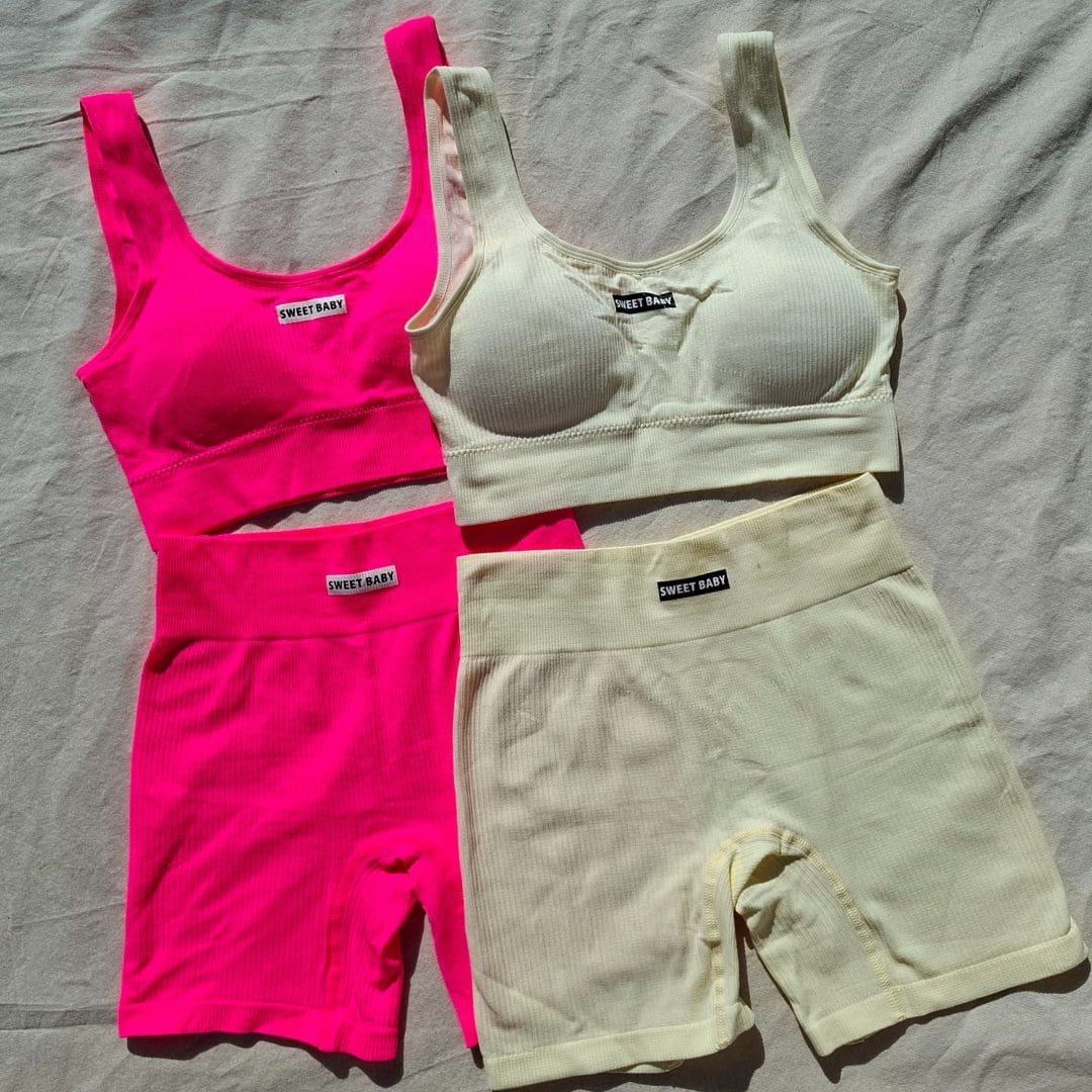 Conjunto Importado 2 Piezas Sweet Baby Top + Calza Biker - Image 7