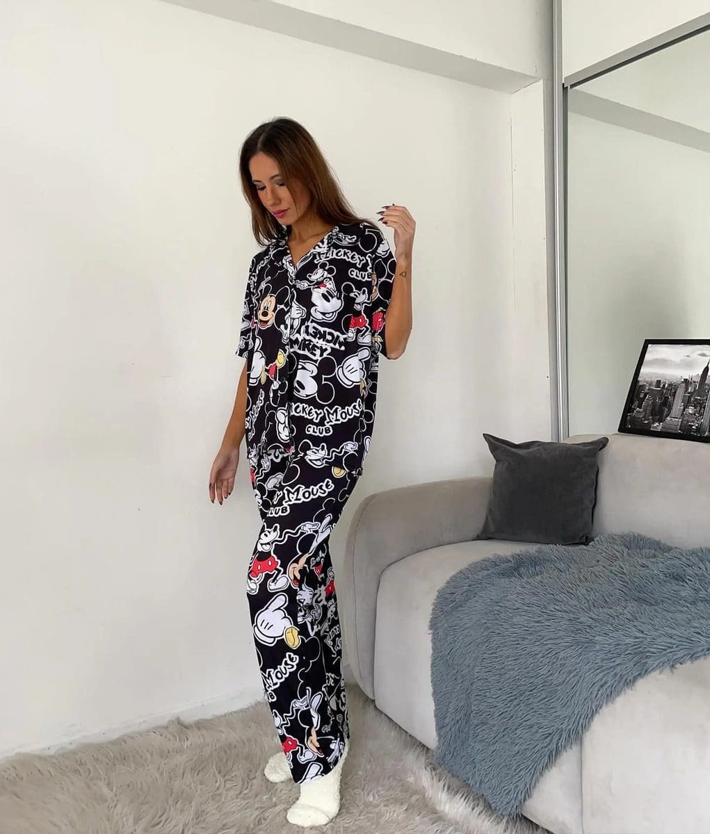 Pijama Mujer Premium Animados Camisa Super Amplios - Image 39