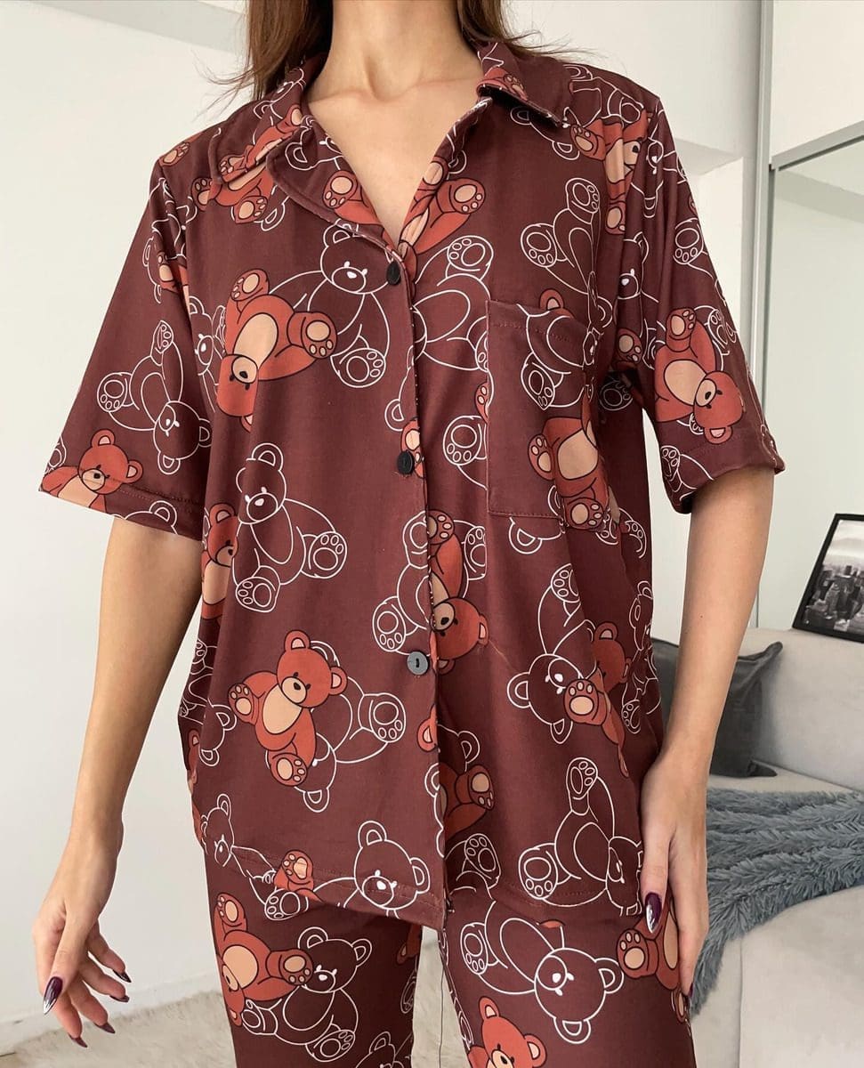 Pijama Mujer Premium Animados Camisa Super Amplios - Image 53
