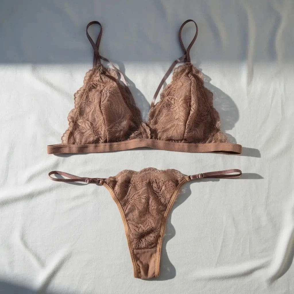 Conjunto Encaje 2 Piezas Tanga Mujer Sexy Lenceria - Image 6
